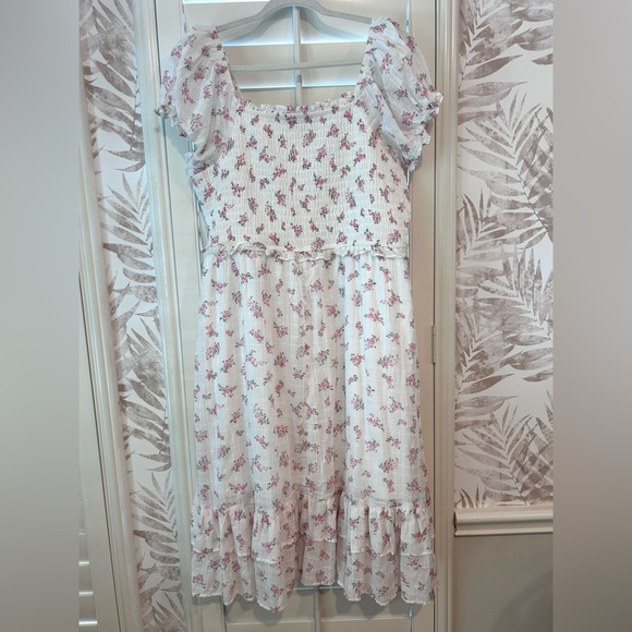 NWOT Celebrity Coquette Floral Midi Dress Size XXL Juniors - Picture 4 of 10